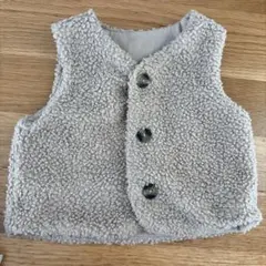 GUブラウンボアベビーベスト　80