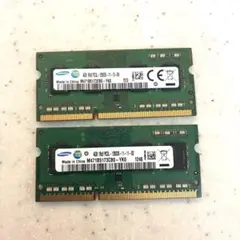 8GB ノートPCメモリ 1Rx8 PC3-12800S 4GB x2枚