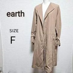 earth music&ecology ベージュ トレンチ コート サイズF