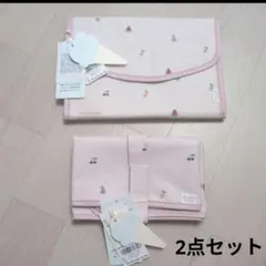 新品ジェラートピケ❤母子手帳ケース❤オムツ替えシート❤フルーツ柄❤2点セットのサムネイル
