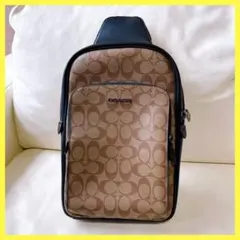 COACH コーチ CY804 デニム ドミニク スリング ボディーバッグ - メルカリ