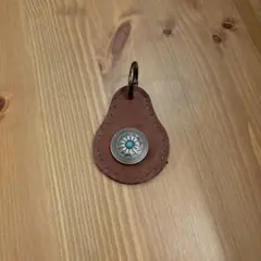 レザーキーホルダー ブラウン ブラック