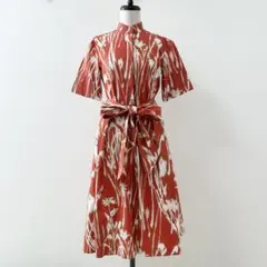 美品✨サルヴァトーレフェラガモ　ロングワンピース　オレンジ　38のサムネイル