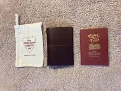 トラベラーズノート パスポートサイズ LOVE AND TRIP レッド