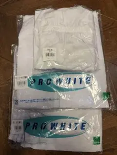 ミドリ安全 白衣 作業服Lサイズ 男性夏用　上下服帽子3点セット食品