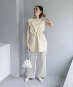 mysticキルティングジレ