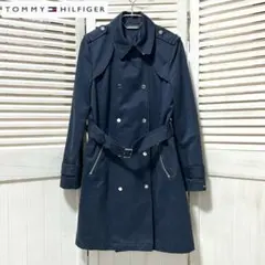 TOMMY HILFIGER トミーヒルフィガー ネイビー トレンチコート XS