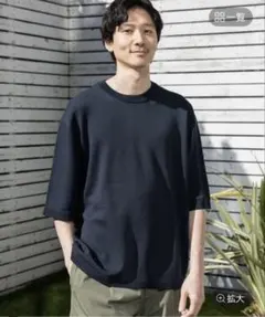 グローバルワーク　洗えるニットTEE ニットT サマーニット　Mサイズ