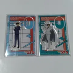 名探偵コナン　ミニアクリルスタンドL　工藤新一　怪盗キッド　2点セット