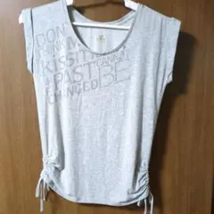 グレー ノースリーブ Tシャツ スポーツ.ヨガT Sサイズ