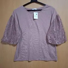 earth music & ecology レース袖Tシャツ