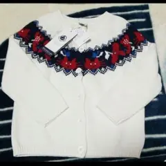 プチバトー ウールニットカーディガン 4ans/104cm