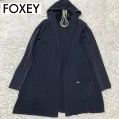 フォクシー ロングカーディガン ロゴプレート カシミヤ シルク ブラック 2026年最新】フォクシー ロング カーデの人気アイテム - メルカリ
