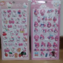 ぷくぷくシール サンリオハローキティー マイメロディ 2枚セット 匿名配送