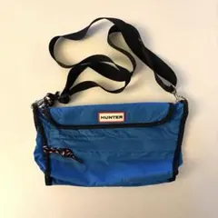 Hunter ナイロン ショルダーバッグ 青