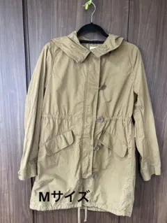 UNIQLOモッズコート フーデットコート カーキM