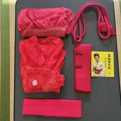 赤い着物小物セット