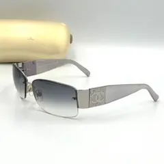 CHANEL ココマーク ラインストーン 4079 スクエア型サングラス 伊製