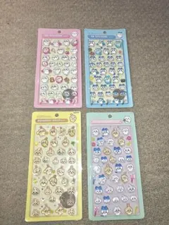 ちいかわ ぷっくり シール 4点セット