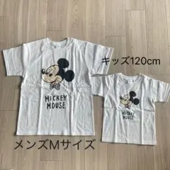 ディズニー　Tシャツ　親子　お揃い　メンズM キッズ120 新品未使用