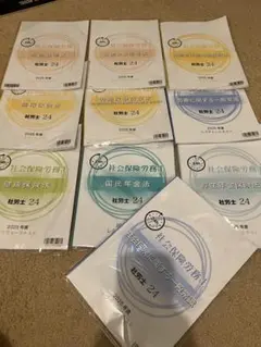 【最新】2025年令和7年　社労士24 テキスト&問題集　新品未使用　フルセット 最新】2025年令和7年 社労士24 テキスト&問題集 新品未使用