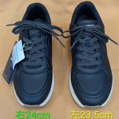 訳あり商品:右24.0cm左23.5cm未使用スケッチャー117560-BLK