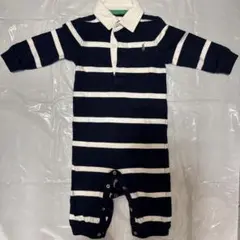 Ralph Lauren ストライプロンパース 9M