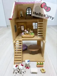 新品　ハローキティ　リトルベリーコレクション　テラスハウス　ショップタイプ 新品 ハローキティ リトルベリーコレクション テラスハウス ショップ