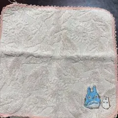 トトロ刺繍タオル・ベージュ