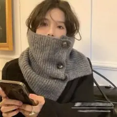 スヌード　ネックウォーマー　防寒対策　ニット　マフラー