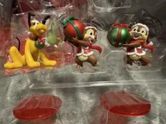 プルート チップ デール クリスマス フィギュア