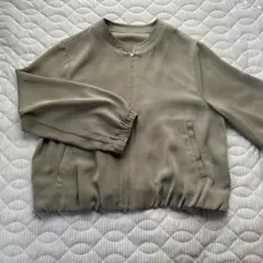 オリーブ ノーカラージャケットのサムネイル