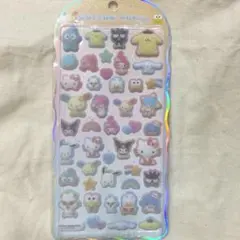 【正規品】　コットンパフィーシール　サンリオキャラクターズ