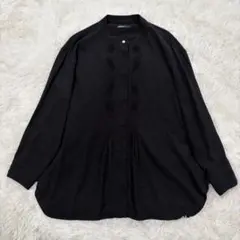 北欧、暮らしの道具店「ずっと愛せる、大人のブラック」とろみ素材ピンタックブラウス