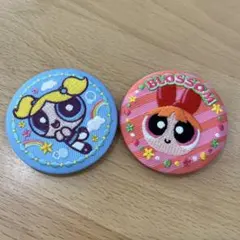 パワーパフガールズ 刺繍缶バッジ