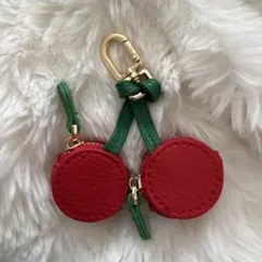 チェリー コインケース ミニポーチ バッグ キー チャーム さくらんぼ フルーツ