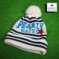 PEARLY GATES パーリーゲイツ ゴルフ ニットキャップ 美品！