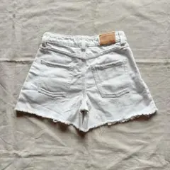 【ZARA】 キッズ ダメージ デニム ショートパンツ
