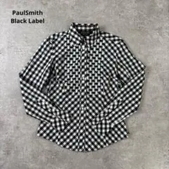 PaulSmith Black Label 白黒チェック シャツ スパンコールのサムネイル