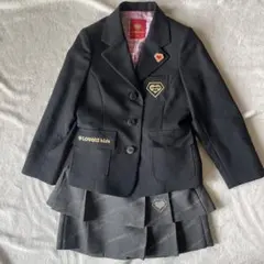 LOVERS KIDSスカートセットアップ小学生ギャル入学卒園ハート黒120