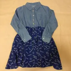 デニムシャツワンピース 140サイズ