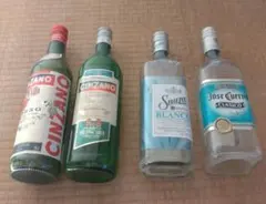 Cinzano & Sauza & Jose Cuervo 空き瓶