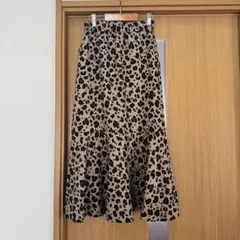 ヒョウ柄 フレアスカート Sサイズ