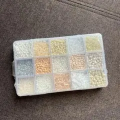 ビーズセット 16種類 プラスチックケース入り