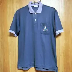 【ROYAL POLO】メンズ　半袖ポロシャツ　M　春夏コーデ　パープル