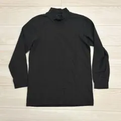 UNIQLO ユニクロ　極暖ヒートテックコットンモックネックT M ダークグレー