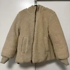 フード付きボアジャケット リバーシブル