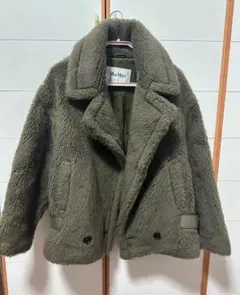 MaxMara オリーブグリーン ファーコート 36サイズ