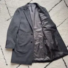 ユナイテッドアローズ　チェスターコート　グレー　カシミヤ混　Lサイズ