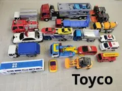 ★トイコー★ Toyco　働く車　 バスボタン 重機　23点まとめ売りのサムネイル